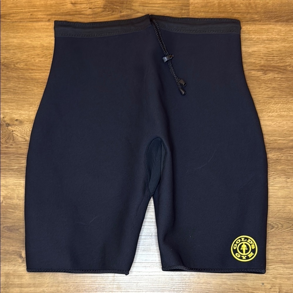 Gold’s Gym Men’s L/XL Black Neoprene Lifting Compression Shorts